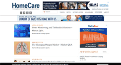 Desktop Screenshot of homecaremag.com