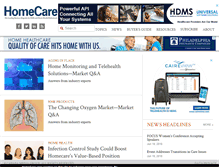 Tablet Screenshot of homecaremag.com